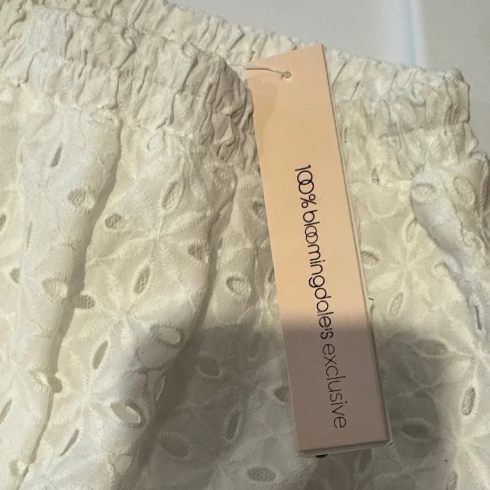 NWT Aqua by‎ Bloomingdales Eyelet Bubble Classic Vacation Summer Resortwear